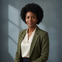 Portrait of Aisha Diallo, Import Manager at Meridian Home Goods
